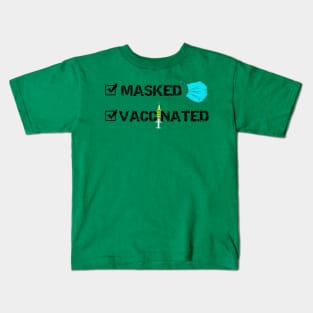 Masked and Vaccinated Kids T-Shirt